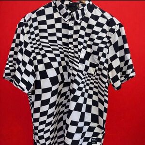 WESC Warped Checkerboard “Wasted Youth” Graphic Shirt – XL